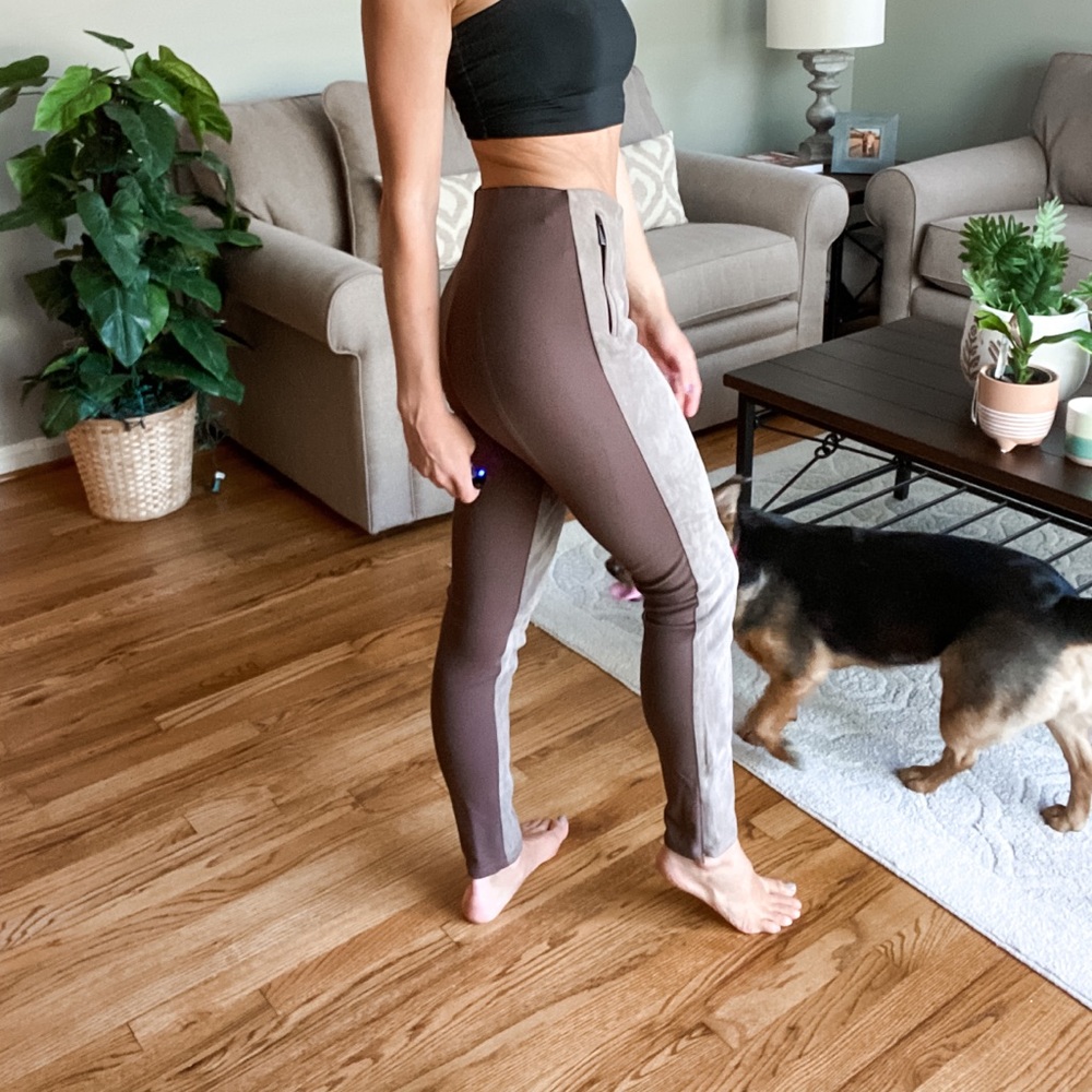 MaxMara Brown and Gray Leggings